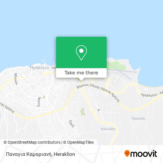 Παναγια Καμαριανή map
