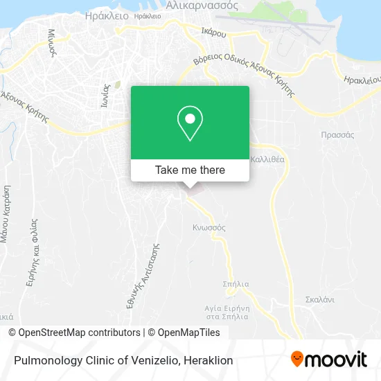 Pulmonology Clinic of Venizelio map