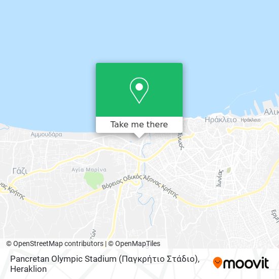 Pancretan Olympic Stadium (Παγκρήτιο Στάδιο) map