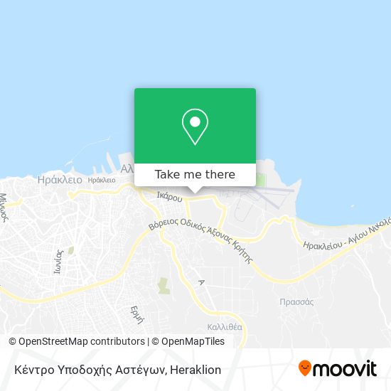 Κέντρο Υποδοχής Αστέγων map