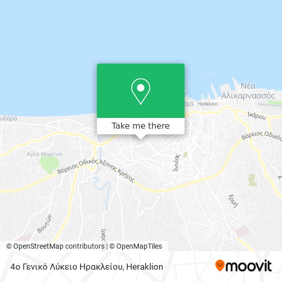 4ο Γενικό Λύκειο Ηρακλείου map