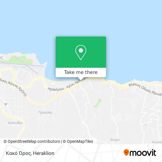 Κακό Όρος map