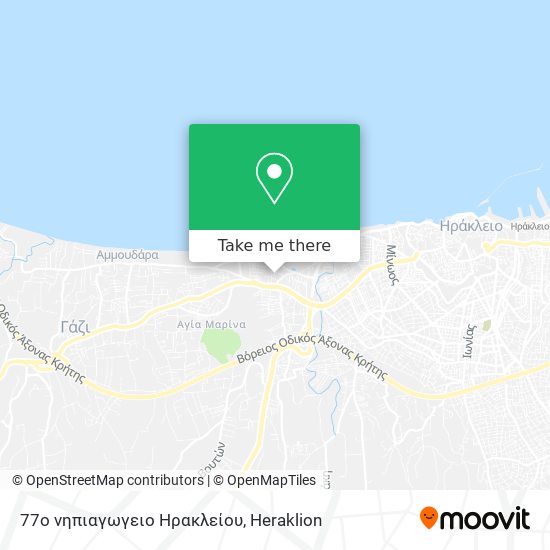 77ο νηπιαγωγειο Ηρακλείου map