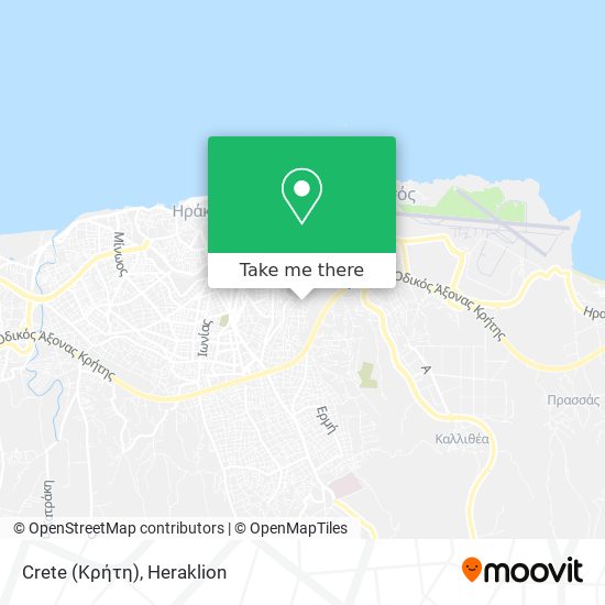 Crete (Κρήτη) map
