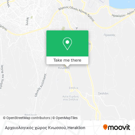 Αρχαιολογικός χώρος Κνωσσού map