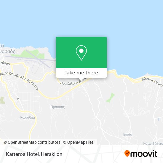 Karteros Hotel map