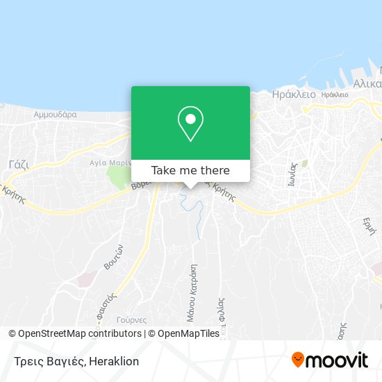 Τρεις Βαγιές map