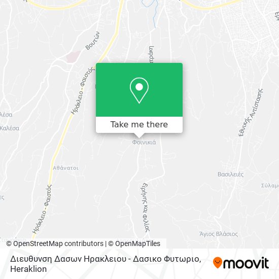 Διευθυνση Δασων Ηρακλειου - Δασικο Φυτωριο map