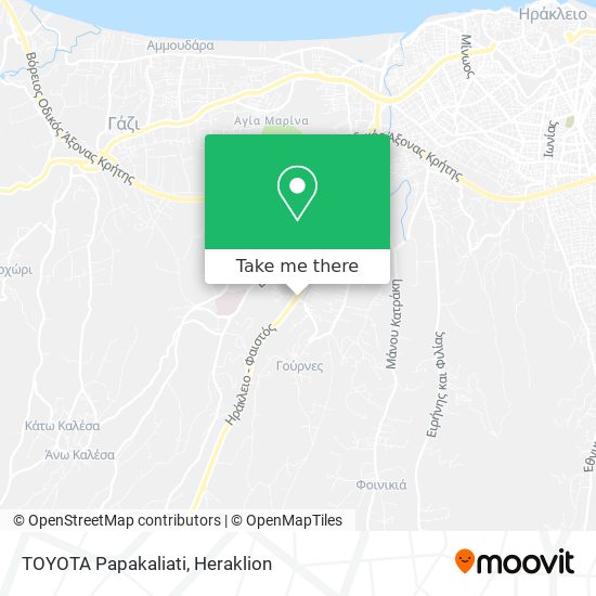 TOYOTA Papakaliati map