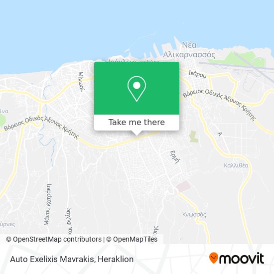 Auto Exelixis Mavrakis map