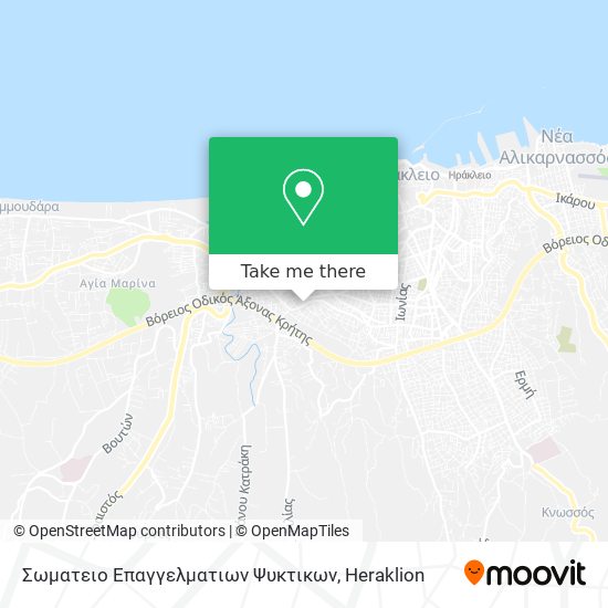Σωματειο Επαγγελματιων Ψυκτικων map