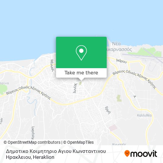Δημοτικο Κοιμητηριο Αγιου Κωνσταντινου Ηρακλειου map