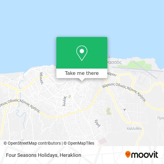 Four Seasons Holidays map