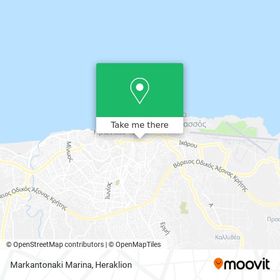 Markantonaki Marina map