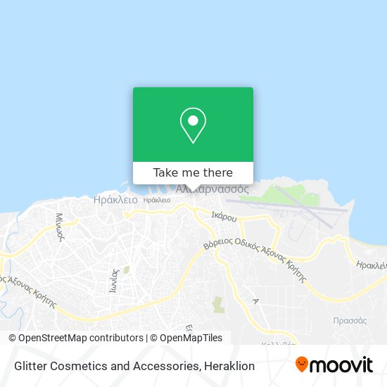 Glitter Cosmetics and Accessories map