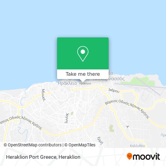 Heraklion Port Greece map