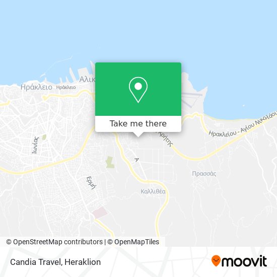 Candia Travel map