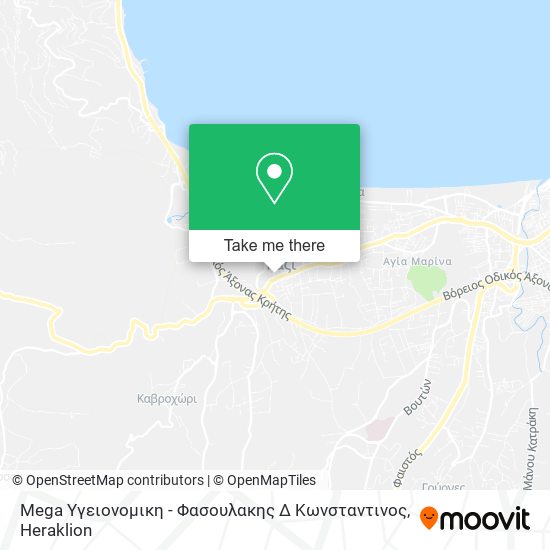 Mega Υγειονομικη - Φασουλακης Δ Κωνσταντινος map