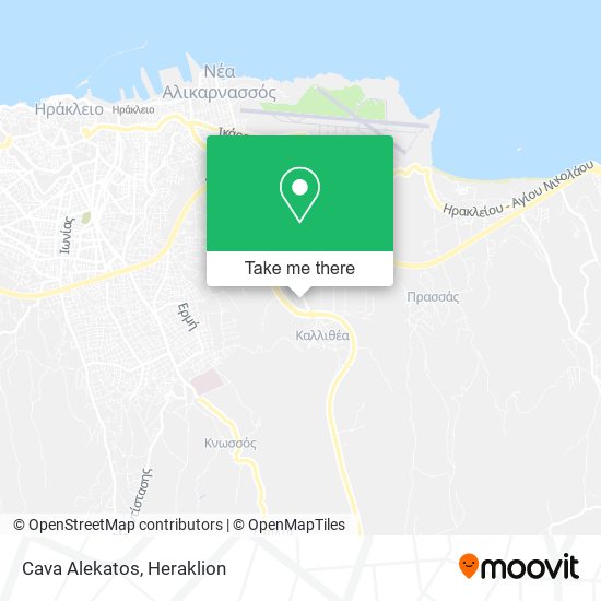 Cava Alekatos map