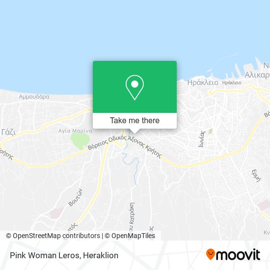 Pink Woman Leros map