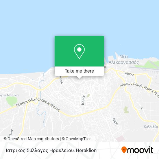 Ιατρικος Συλλογος Ηρακλειου map