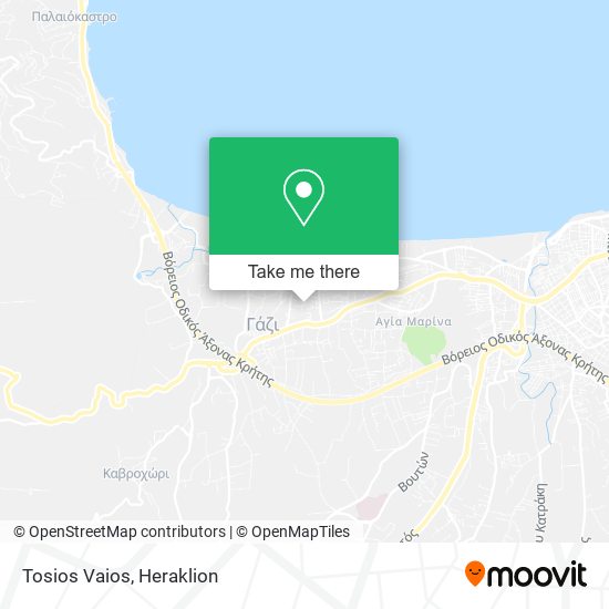 Tosios Vaios map