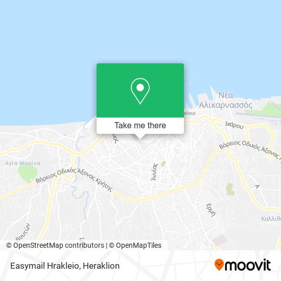 Easymail Hrakleio map