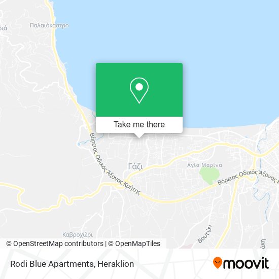 Rodi Blue Apartments map