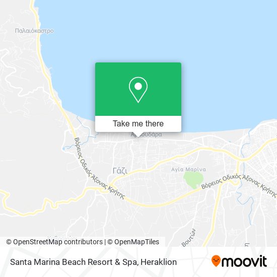 Santa Marina Beach Resort & Spa map