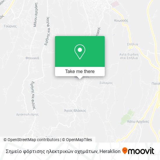 Σημείο φόρτισης ηλεκτρικών οχημάτων map