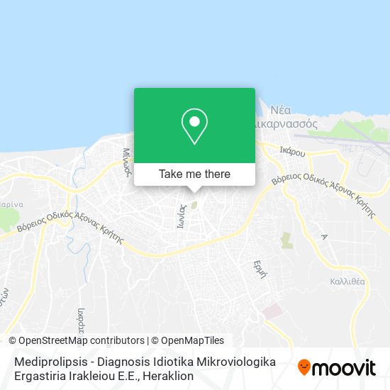 Mediprolipsis - Diagnosis Idiotika Mikroviologika Ergastiria Irakleiou E.E. map