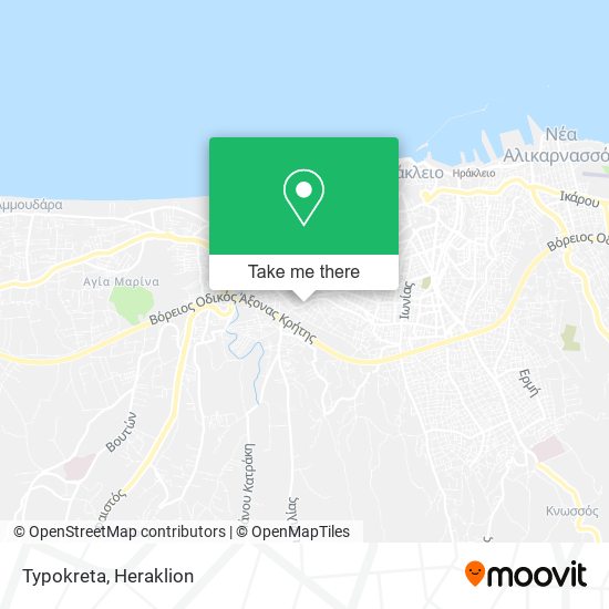 Typokreta map
