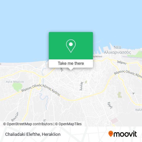 Chaliadaki Elefthe map