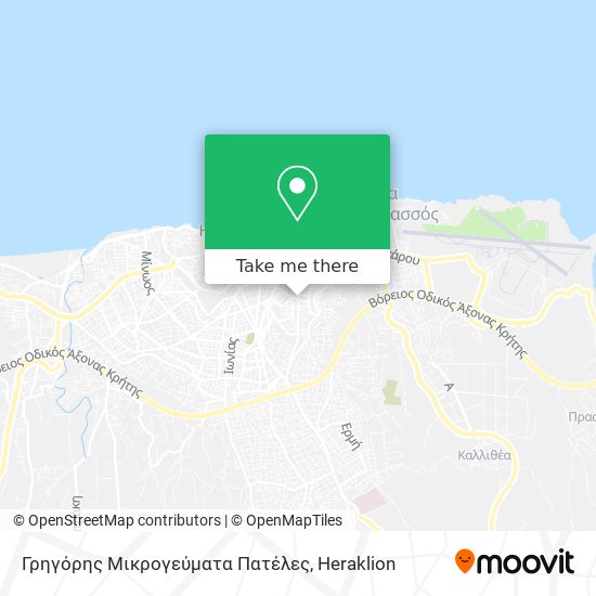 Γρηγόρης Μικρογεύματα Πατέλες map
