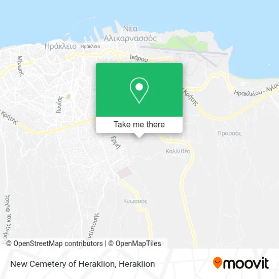 New Cemetery of Heraklion map