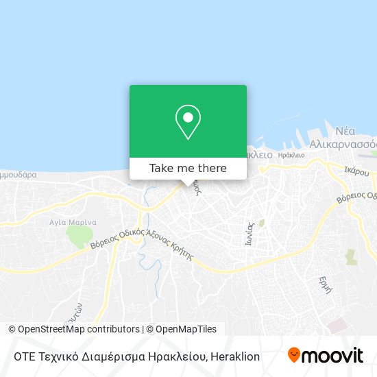 ΟΤΕ Τεχνικό Διαμέρισμα Ηρακλείου map