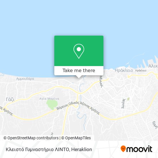 Κλειστό Γυμναστήριο ΛΙΝΤΟ map