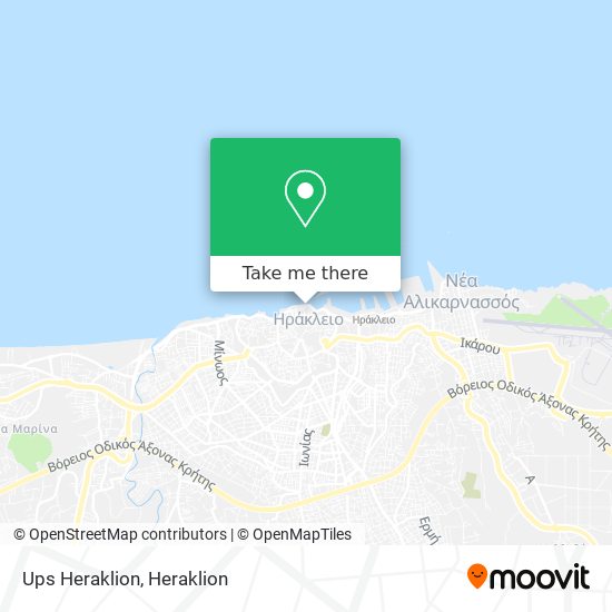 Ups Heraklion map