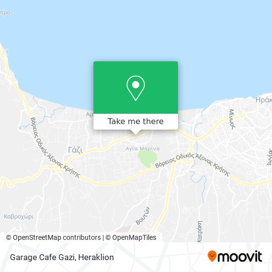 Garage Cafe Gazi map