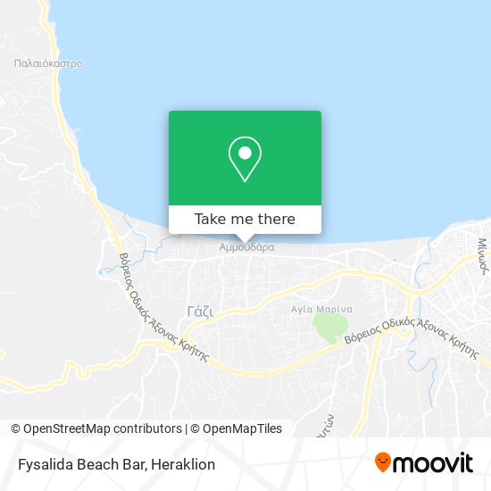Fysalida Beach Bar map