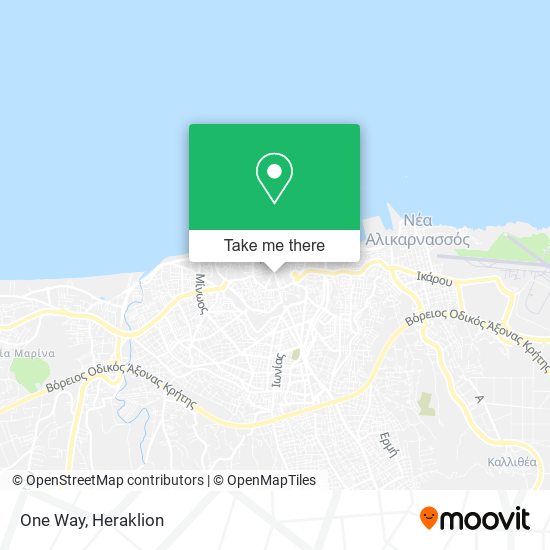 One Way map