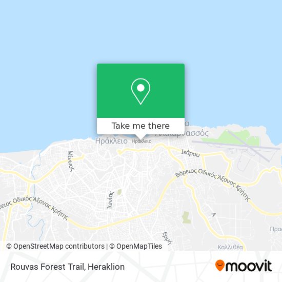 Rouvas Forest Trail map
