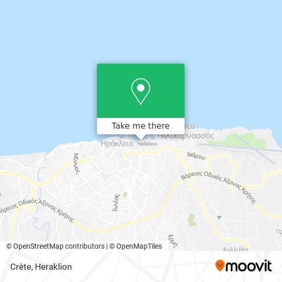 Crète map