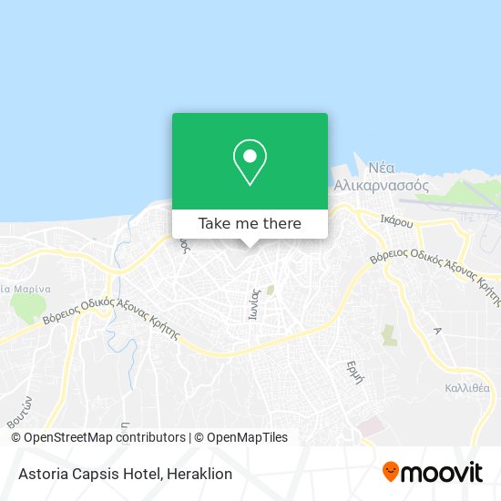 Astoria Capsis Hotel map