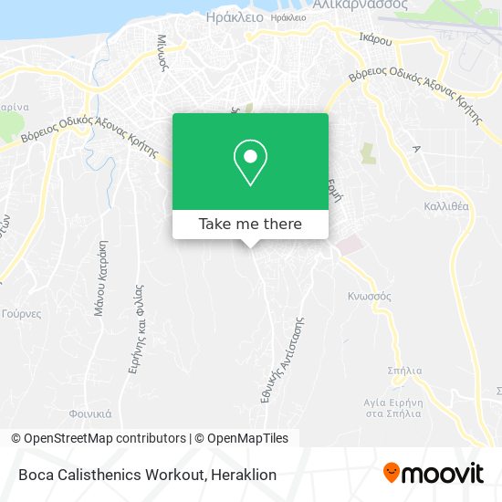 Boca Calisthenics Workout map