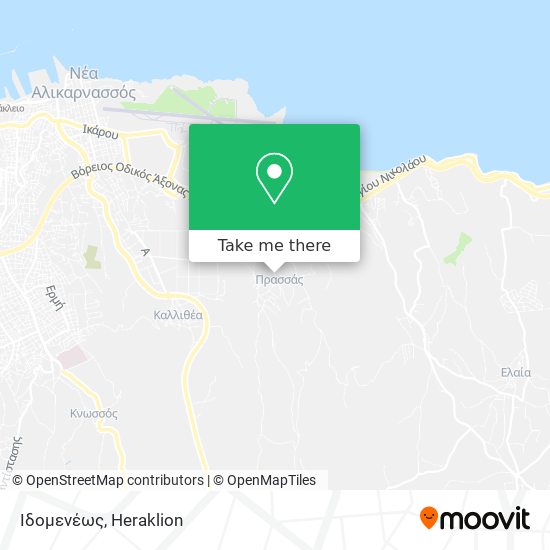 Ιδομενέως map