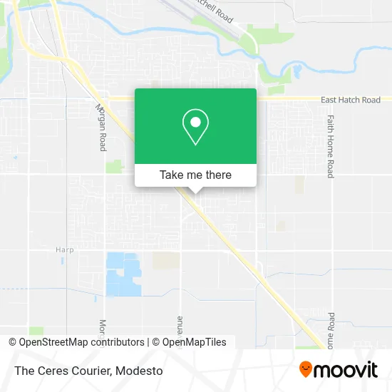 The Ceres Courier map