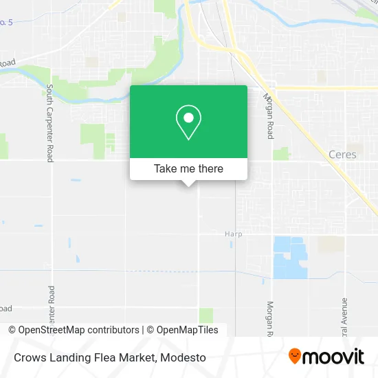 Crows Landing Flea Market map