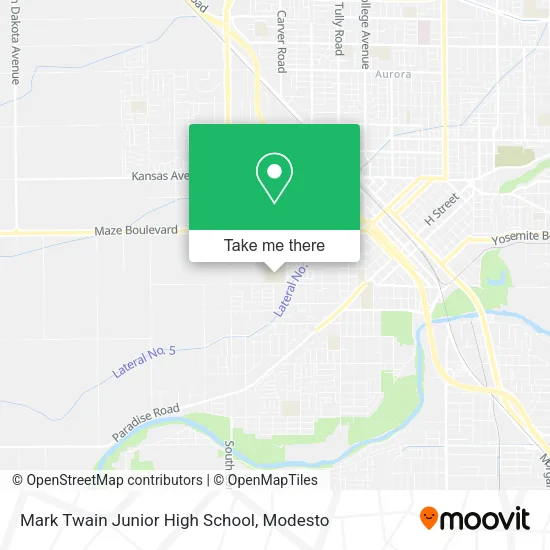 Mark Twain Junior High School map