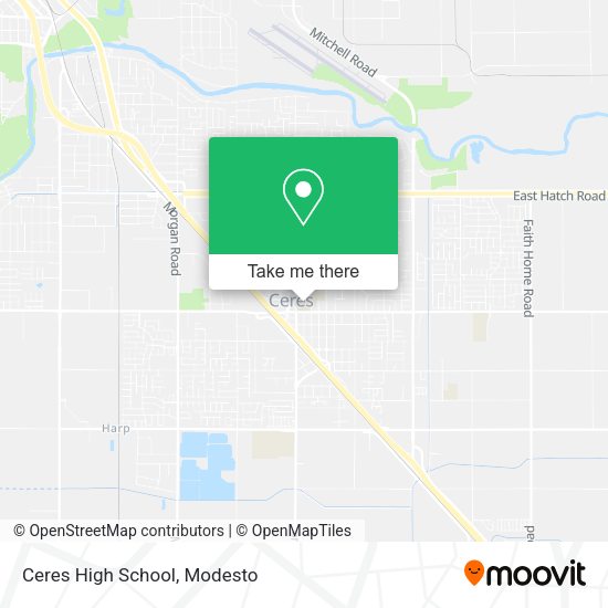 Ceres High School map